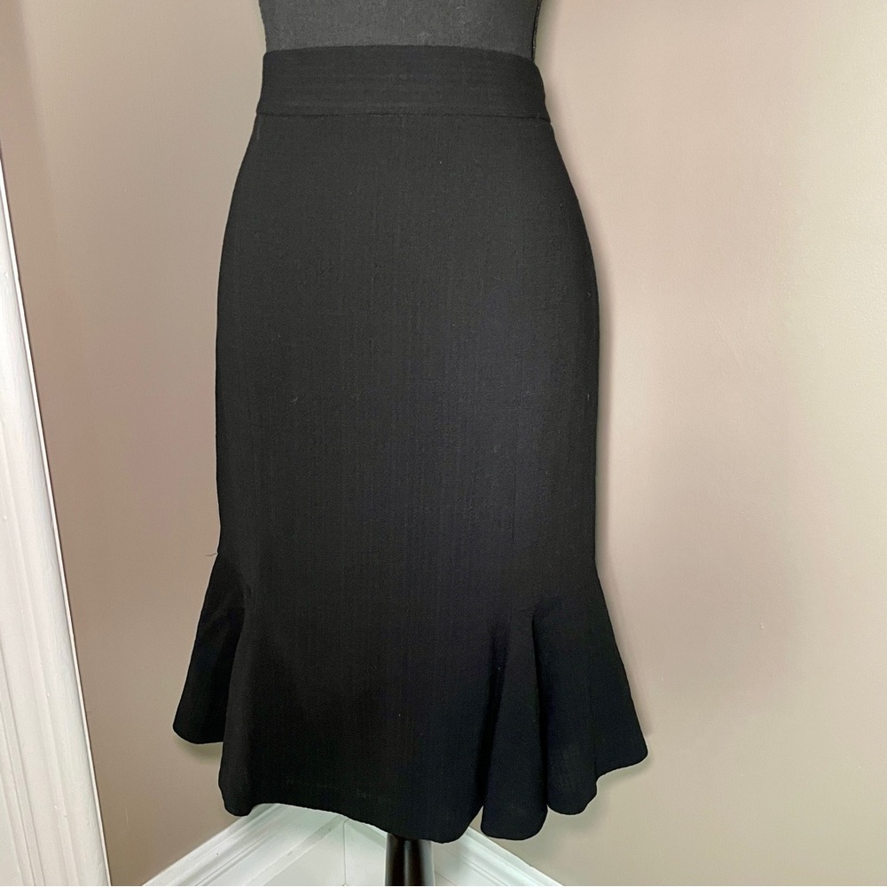 MOSCHINO Cheap and Chic Vintage black mermaid skirt 100% virgin wool
